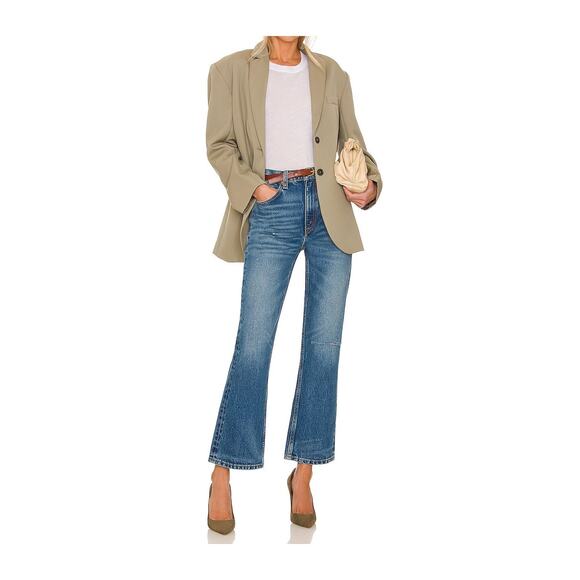 RE/DONE 70's Loose Flare Jeans Arroyo Blue With Rip 147-3W7FPT Size 30 Classic - Picture 1 of 10